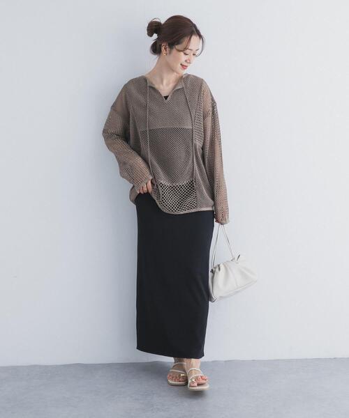 URBAN RESEARCH DOORS(アーバンリサーチドアーズ)の「リバーシブルテレコカットスカート(スカート・レディース・グレー系その他/ブラック系その他・FREE)」の7枚目の写真