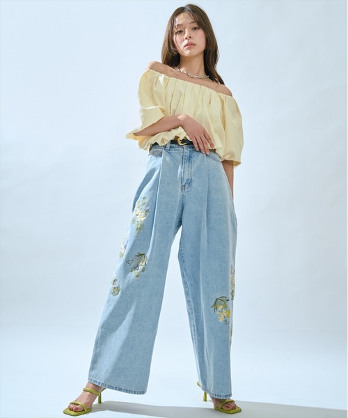 AND COUTURE(アンドクチュール)の「2WAYバルーンブラウス(シャツ/ブラウス・レディース・イエロー/ホワイト/ブラック・FREE)」の5枚目の写真