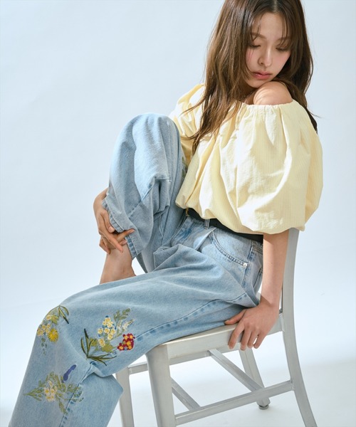 AND COUTURE(アンドクチュール)の「2WAYバルーンブラウス(シャツ/ブラウス・レディース・イエロー/ホワイト/ブラック・FREE)」の16枚目の写真
