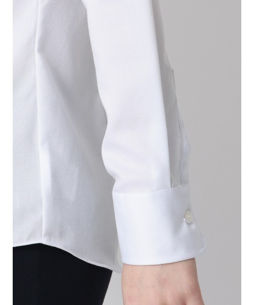 AOYAMA(アオヤマ)の「レギュラーカラーシャツ/長袖/NON IRONMAX/ストレッチ/ストライプ/Blouse(ビジネスシャツ・レディース・ライトグレー・36/40/38/42)」の6枚目の写真
