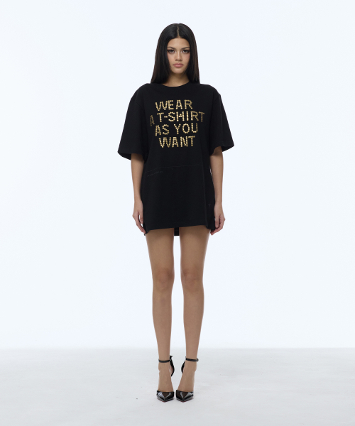 GILAARCHIVE（ギラアーカイブ）の「D.I.Y CUT-OFF OVERSIZE T-SHIRTS_BLACK（Tシャツ/カットソー・レディース・その他・FREE）」の6枚目の写真