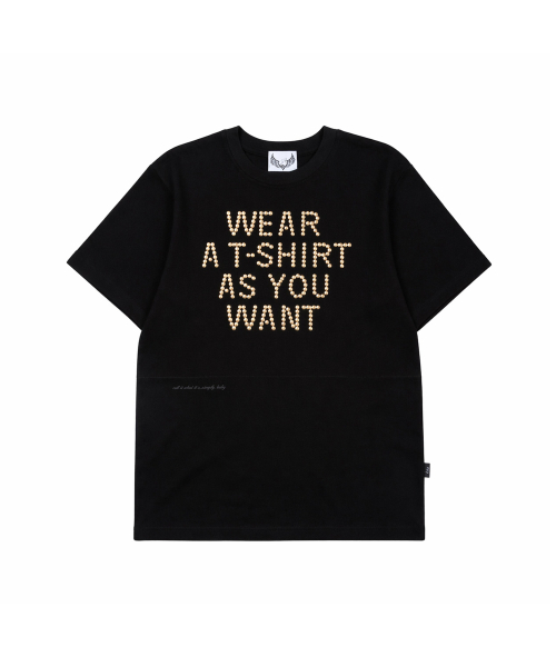 GILAARCHIVE（ギラアーカイブ）の「D.I.Y CUT-OFF OVERSIZE T-SHIRTS_BLACK（Tシャツ/カットソー・レディース・その他・FREE）」の3枚目の写真