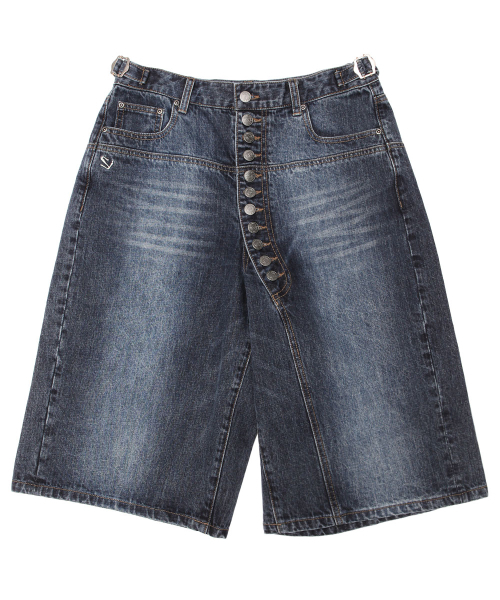 SCHISM INDUCING(スキズムインデューシング)の「CDZ BUTTON JORTS BLUE(その他パンツ・レディース・その他・M/L)」の2枚目の写真