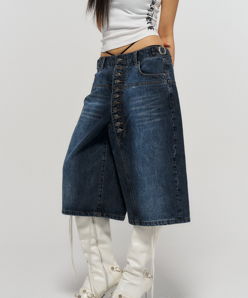 SCHISM INDUCING(スキズムインデューシング)の「CDZ BUTTON JORTS BLUE(その他パンツ・レディース・その他・M/L)」の15枚目の写真