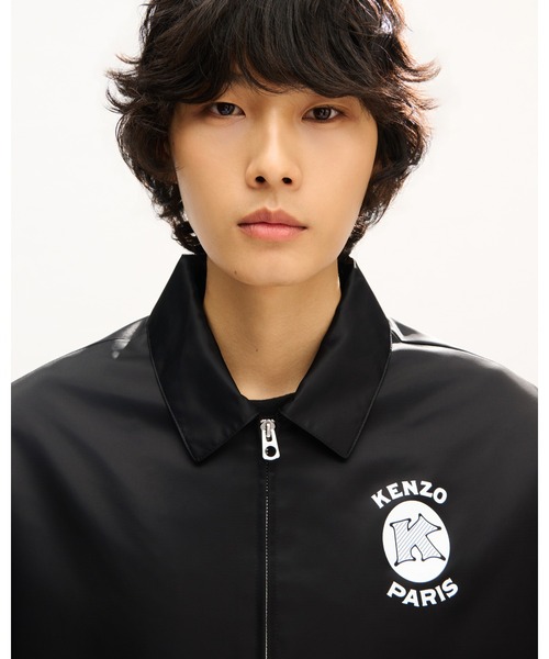 KENZO(ケンゾー)の「'KENZO Paris Emblem' ジップ コーチ ジャケット イン コーテッド ナイロン(ブルゾン・メンズ・ブラック系その他・MEDIUM/LARGE/SMALL)」の4枚目の写真