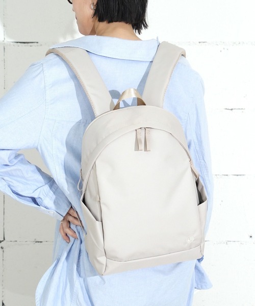 anello GRANDE(アネログランデ)の「"02"≪anello GRANDE≫OVL/オーバル 6ポケット/11L リュック(バックパック/リュック・レディース・ライトベージュ/ブラック/グレイッシュブルー・ONE SIZE)」の13枚目の写真