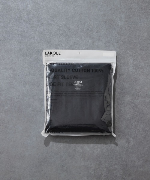 LAKOLE(ラコレ)の「ヘビーウエイトパックT / 654104(Tシャツ/カットソー・メンズ・ブラック/オリーブ/ホワイト/ネイビー・LARGE/MEDIUM/SMALL)」の5枚目の写真