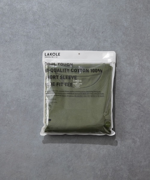 LAKOLE(ラコレ)の「ヘビーウエイトパックT / 654104(Tシャツ/カットソー・メンズ・ブラック/オリーブ/ホワイト/ネイビー・LARGE/MEDIUM/SMALL)」の6枚目の写真