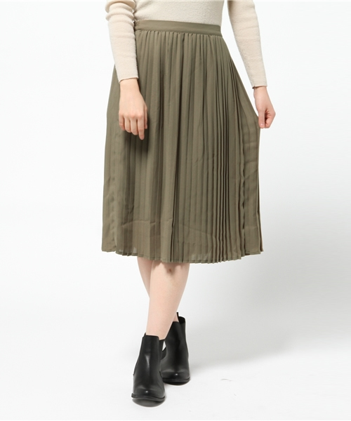Every very nice claup（エブリィベリーナイスクラップ）の「ＰＰプリーツスカート（スカート・レディース・アイボリー/ピンクベージュ/ピンク系その他/カーキ/ネイビー・FREE）」の2枚目の写真