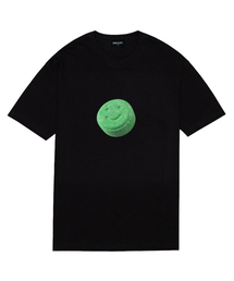 BORN SLIPPY（ボーンスリッピー）の「Smile Candy(Green) T-shirt (Black)（Tシャツ/カットソー）」