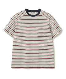 リッツストライプポケットTシャツ[アイボリー]
