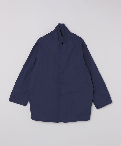 SHIPS(シップス)の「SHIPS:〈MADE IN FRANCE〉フレンチ カバーオール ジャケット(ブルゾン・メンズ・ネイビー/ナチュラル・2/1/3)」の5枚目の写真