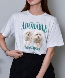 アニマルプリントTシャツ DOGプリント