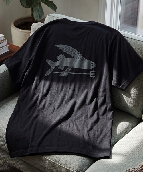 Patagonia Flying Fish Responsibili T‑shirt поло с принтом полукороткий рукав