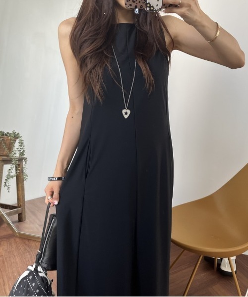 YUGA(ユーガ)の「YUGA_YGMC Korean-style Sleeveless cut-and-sew dress(ワンピース・レディース・ブラック/グレー・FREE)」の22枚目の写真
