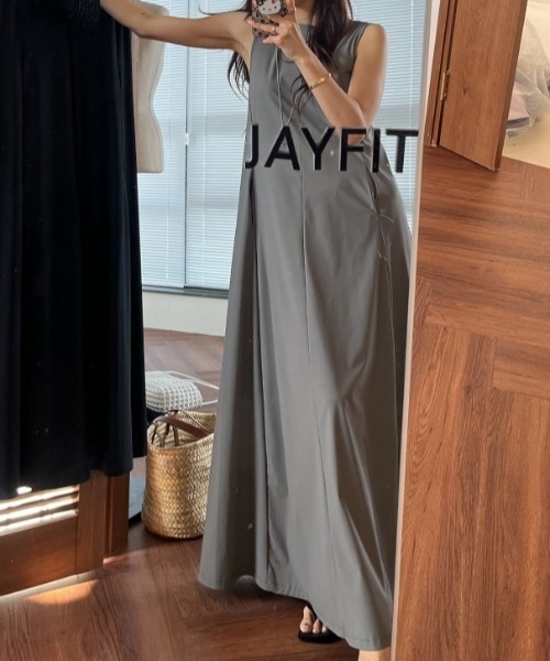 YUGA(ユーガ)の「YUGA_YGMC Korean-style Sleeveless cut-and-sew dress(ワンピース・レディース・ブラック/グレー・FREE)」の13枚目の写真