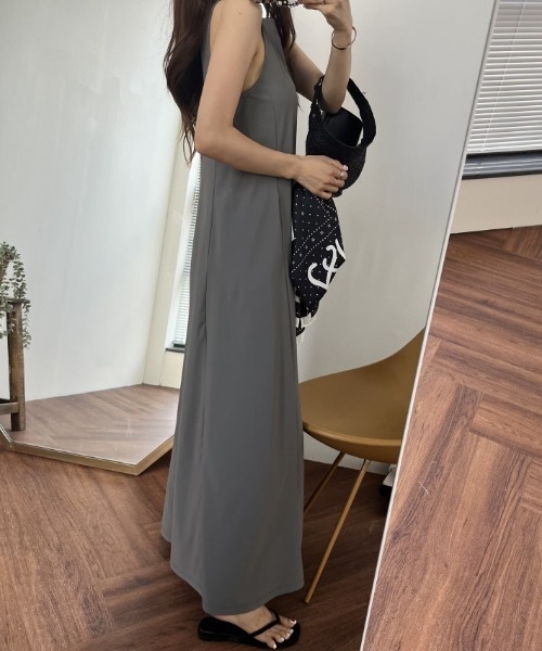 YUGA(ユーガ)の「YUGA_YGMC Korean-style Sleeveless cut-and-sew dress(ワンピース・レディース・ブラック/グレー・FREE)」の20枚目の写真