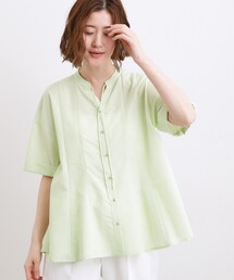 【洗濯機OK】さらっと軽やか、フレアシャツ
