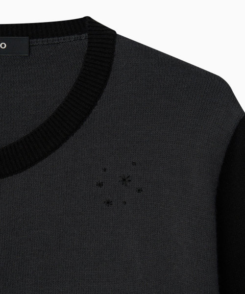 OHESHIO(オヘシオ)の「STAR TWO TONE BUTTON CARDIGAN, BLACK(カーディガン/ボレロ・レディース・その他・FREE)」の10枚目の写真