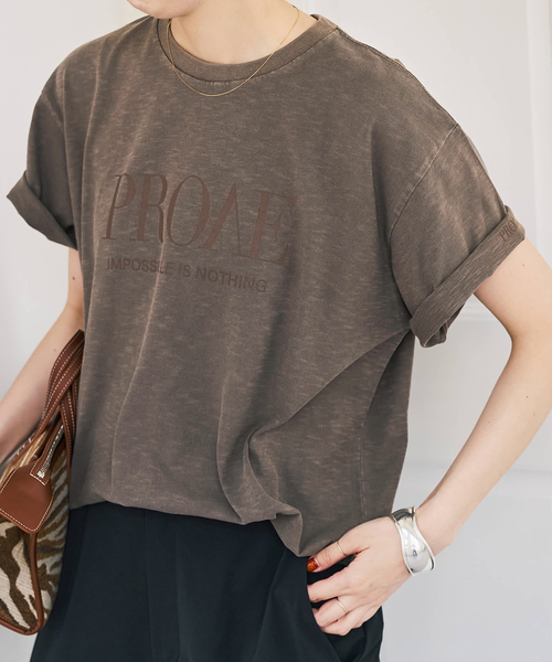 SCREEN STARS(スクリーンスターズ)の「《一部店舗+WEB限定》SCREEN STARS / スクリーンスターズ ロゴTee(Tシャツ/カットソー・レディース・ブラック系その他/ブラウン/ホワイト・FREE)」の3枚目の写真