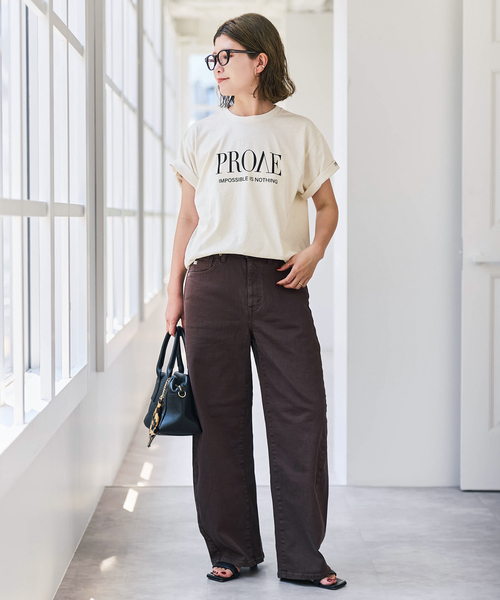 SCREEN STARS(スクリーンスターズ)の「《一部店舗+WEB限定》SCREEN STARS / スクリーンスターズ ロゴTee(Tシャツ/カットソー・レディース・ブラック系その他/ブラウン/ホワイト・FREE)」の6枚目の写真