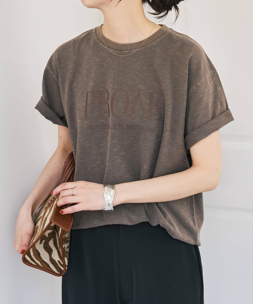SCREEN STARS(スクリーンスターズ)の「《一部店舗+WEB限定》SCREEN STARS / スクリーンスターズ ロゴTee(Tシャツ/カットソー・レディース・ブラック系その他/ブラウン/ホワイト・FREE)」の18枚目の写真