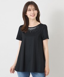 新品タグ付　TO BE CHIC トップス　カットソー　総レース　ブローチ　40 TO BE CHIC｜トゥー ビー シックのTシャツ/カットソー通販 - ZOZOTOWN