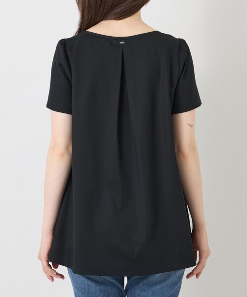 TO BE CHIC(トゥー ビー シック)の「ルミエール ホットフィットチュニック(Tシャツ/カットソー・レディース・ライトブルー/ブラック・40)」の7枚目の写真