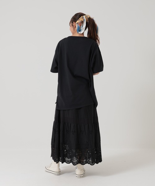 HEART MARKET(ハートマーケット)の「ヘンリーチュニック(Tシャツ/カットソー・レディース・ナチュラル/ブラック/レッド系/ブラウン系・FREE)」の14枚目の写真