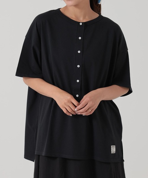 HEART MARKET(ハートマーケット)の「ヘンリーチュニック(Tシャツ/カットソー・レディース・ナチュラル/ブラック/レッド系/ブラウン系・FREE)」の15枚目の写真