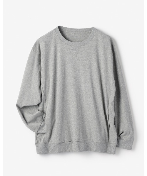DoCLASSE( ドゥクラッセ)の「ドゥクラッセT・スウェットシャツ長袖(Tシャツ/カットソー・メンズ・杢グレー/サックスブルー/ピンク/ネイビー/ブルー・L/M/S/LL/3L)」の1枚目の写真