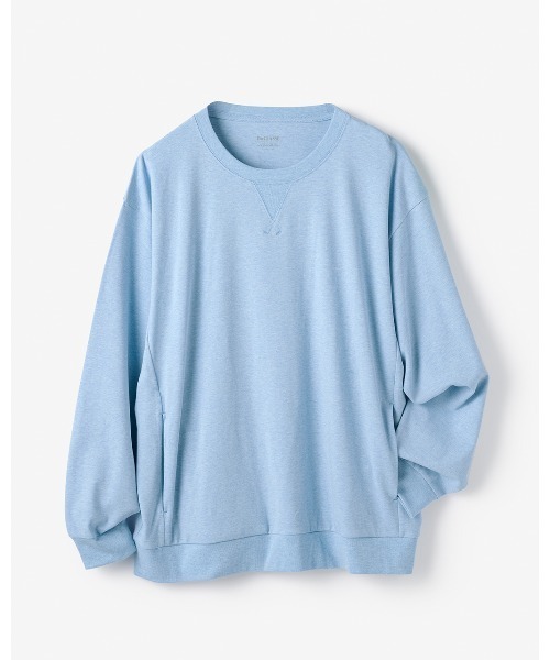 DoCLASSE( ドゥクラッセ)の「ドゥクラッセT・スウェットシャツ長袖(Tシャツ/カットソー・メンズ・杢グレー/サックスブルー/ピンク/ネイビー/ブルー・L/M/S/LL/3L)」の3枚目の写真
