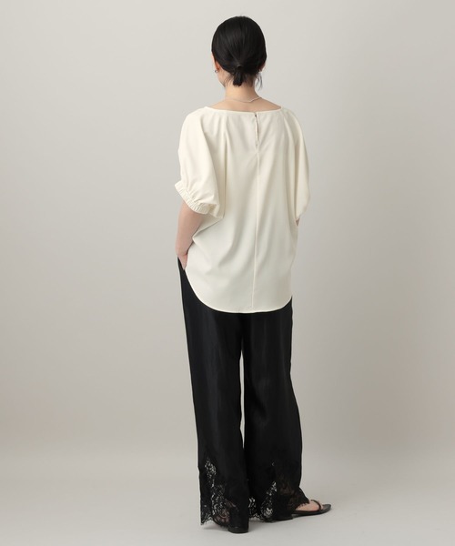 A part by(アパートバイ)の「【WEB限定】ギャザーパフスリーブプルオーバー(シャツ/ブラウス・レディース・オフホワイト/ピンク系その他・FREE)」の16枚目の写真