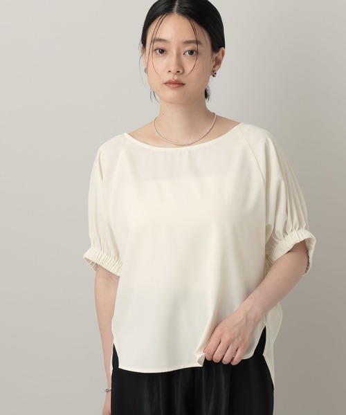 A part by(アパートバイ)の「【WEB限定】ギャザーパフスリーブプルオーバー(シャツ/ブラウス・レディース・オフホワイト/ピンク系その他・FREE)」の17枚目の写真