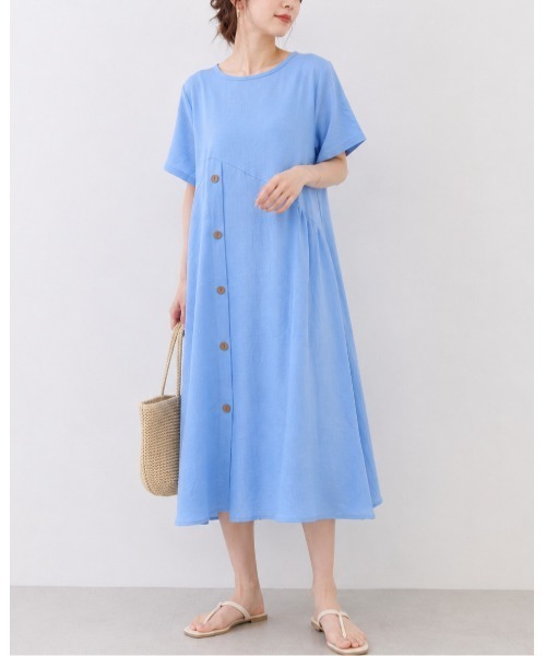 FAZVY(ファズビー)の「アシンメトリーワンピース(ワンピース・レディース・スカイブルー/ブラウン/ホワイト・M)」の16枚目の写真