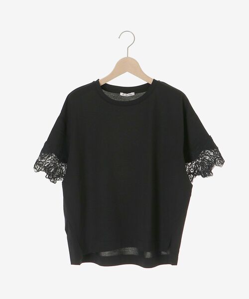 le.coeur blanc（ルクールブラン）の「袖レースカットプルオーバー（Tシャツ/カットソー・レディース・オフホワイト/ブラック・38）」の19枚目の写真