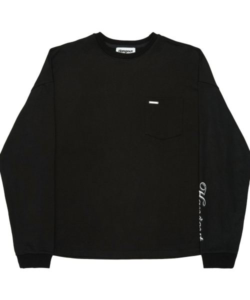 HANG OUTの「風物詩ロングスリーブ(ブラック)(Tシャツ/カットソー・メンズ・その他・LARGE/MEDIUM)」の2枚目の写真