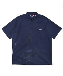 BEN DAVIS | SS Half Zip Shirt〈Ben Davis Signature collection Curated by POGGY〉/ハーフジップシャツ ペイント(シャツ/ブラウス)