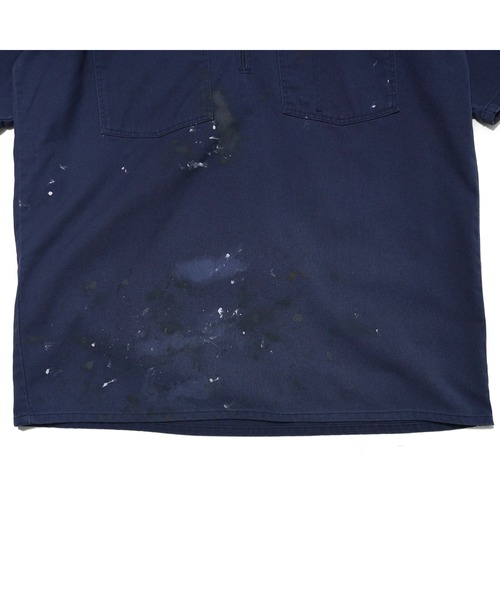 BEN DAVIS(ベンデイビス)の「SS Half Zip Shirt〈Ben Davis Signature collection Curated by POGGY〉/ハーフジップシャツ ペイント(シャツ/ブラウス・メンズ・ネイビー・MEDIUM/XX-LARGE/LARGE)」の5枚目の写真