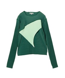 kotohayokozawa/コトハヨコザワ】SHEER LAYERED LONG SLEEVE TOP
