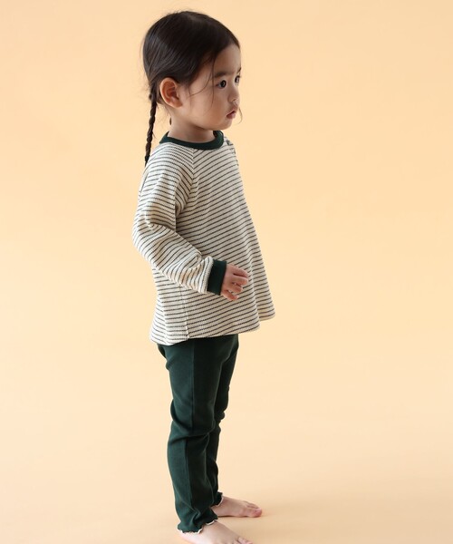BEAMS mini（ビームスミニ）の「【WEB限定】ベビー セットアップ 2026FW（70～100cm） 定番 人気 プチプラ ギフト（Tシャツ/カットソー・キッズ・ブラウン/ホワイト系その他5・70/80/90t/100）」の4枚目の写真