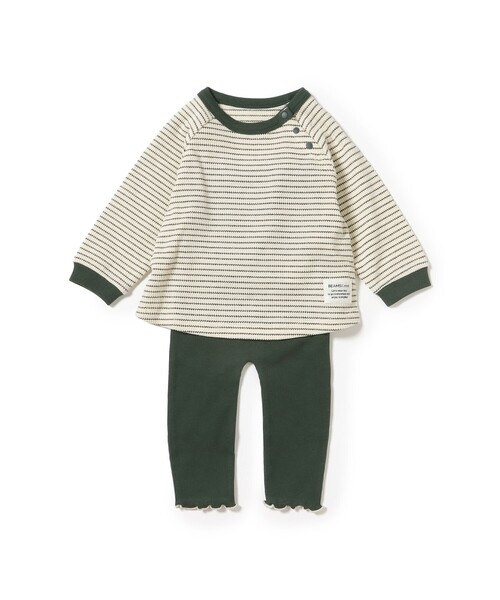 BEAMS mini（ビームスミニ）の「【WEB限定】ベビー セットアップ 2026FW（70～100cm） 定番 人気 プチプラ ギフト（Tシャツ/カットソー・キッズ・ブラウン/ホワイト系その他5・70/80/90t/100）」の5枚目の写真