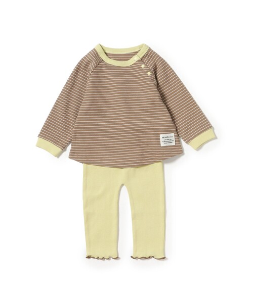 BEAMS mini（ビームスミニ）の「【WEB限定】ベビー セットアップ 2026FW（70～100cm） 定番 人気 プチプラ ギフト（Tシャツ/カットソー・キッズ・ブラウン/ホワイト系その他5・70/80/90t/100）」の9枚目の写真