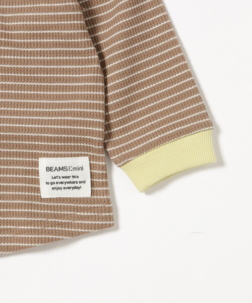 BEAMS mini（ビームスミニ）の「【WEB限定】ベビー セットアップ 2026FW（70～100cm） 定番 人気 プチプラ ギフト（Tシャツ/カットソー・キッズ・ブラウン/ホワイト系その他5・70/80/90t/100）」の12枚目の写真