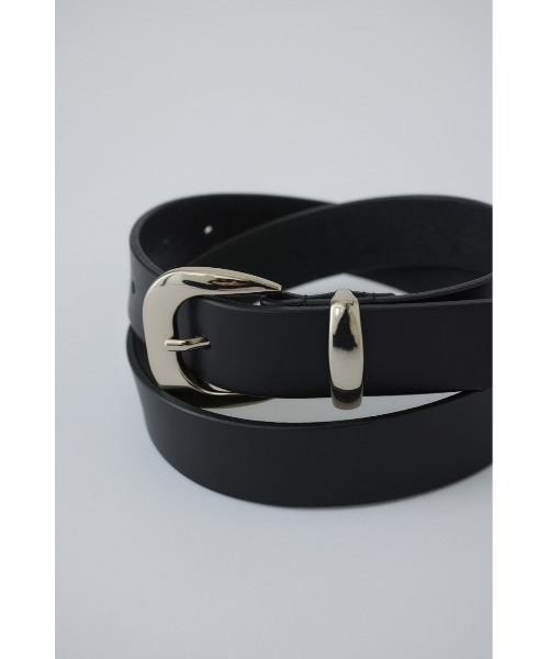 RIM.ARK(リムアーク)の「Mannish belt(マニッシュベルト)(ベルト・レディース・ブラック・FREE)」の4枚目の写真