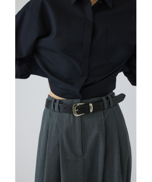 RIM.ARK(リムアーク)の「Mannish belt(マニッシュベルト)(ベルト・レディース・ブラック・FREE)」の7枚目の写真