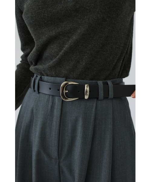RIM.ARK(リムアーク)の「Mannish belt(マニッシュベルト)(ベルト・レディース・ブラック・FREE)」の14枚目の写真