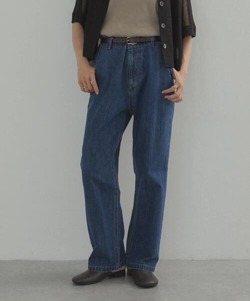 URBAN RESEARCH DOORS（アーバンリサーチドアーズ）の「デニムワイドパンツ（デニムパンツ・レディース・インディゴブルー/ワンウォッシュ・SMALL/MEDIUM/LARGE）」の22枚目の写真