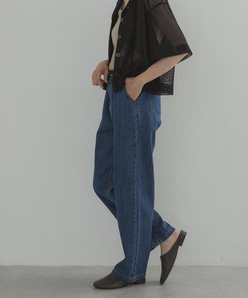 URBAN RESEARCH DOORS（アーバンリサーチドアーズ）の「デニムワイドパンツ（デニムパンツ・レディース・インディゴブルー/ワンウォッシュ・SMALL/MEDIUM/LARGE）」の21枚目の写真