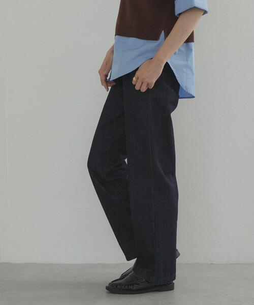 URBAN RESEARCH DOORS（アーバンリサーチドアーズ）の「デニムワイドパンツ（デニムパンツ・レディース・インディゴブルー/ワンウォッシュ・SMALL/MEDIUM/LARGE）」の12枚目の写真